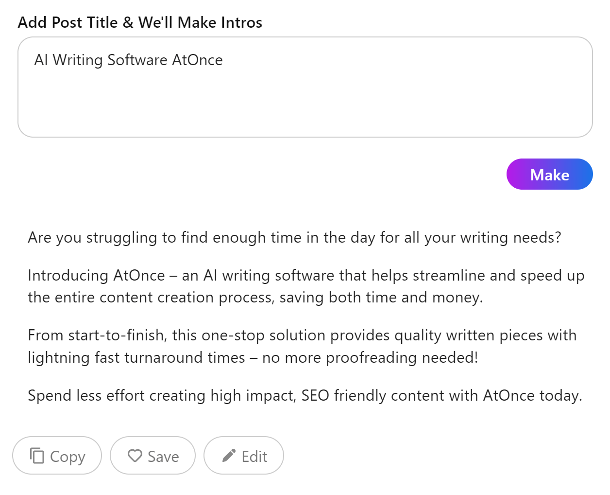 Write Perfectly AI Financial Tool for Articles